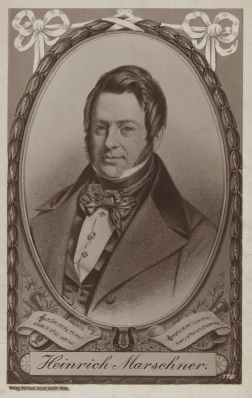 Retrato de Heinrich Marschner de German School