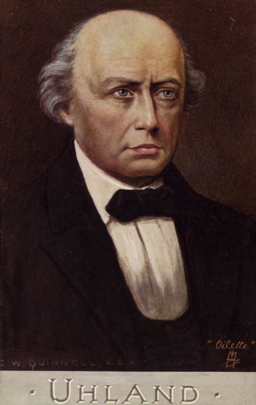 Retrato, de, ludwig, Uhland de German School