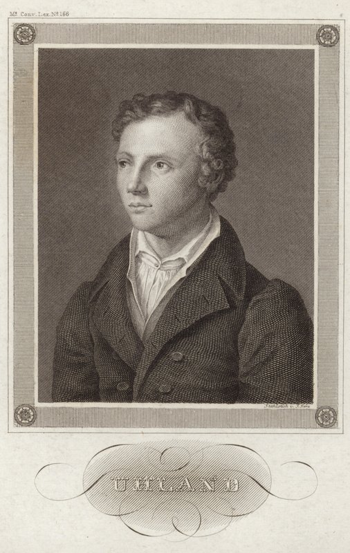 Retrato, de, ludwig, Uhland de German School