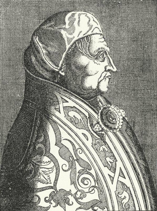 Retrato do Papa Pio II (gravura) de German School