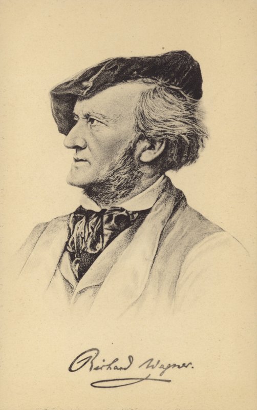 Retrato de Richard Wagner de German School