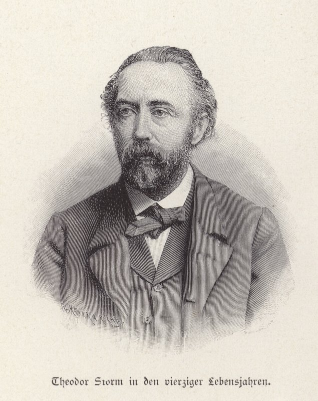 Retrato de Theodor Storm de German School