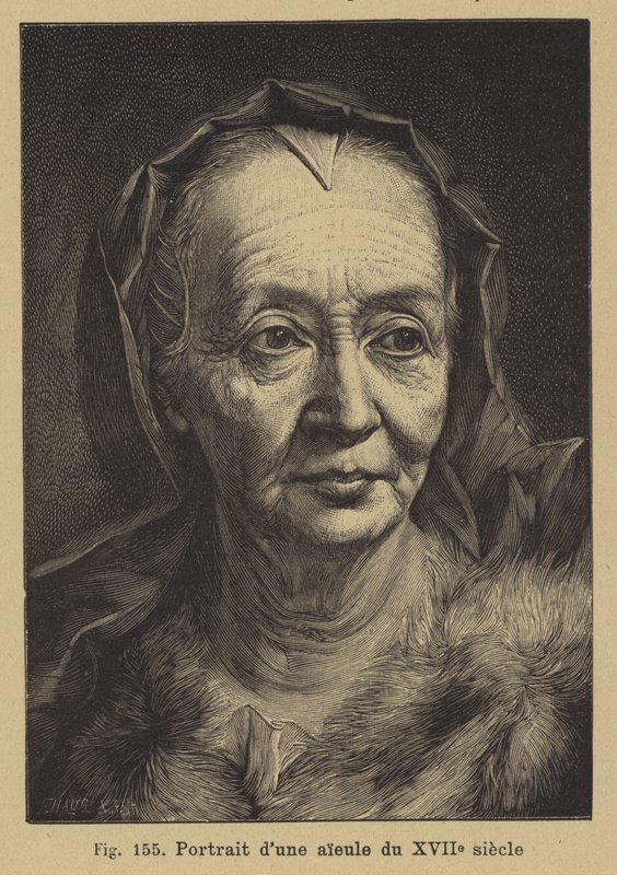 Retrato de uma avó do século XVII de German School
