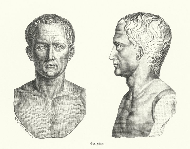 Quintus Hortensius, político romano e orador (gravura) de German School