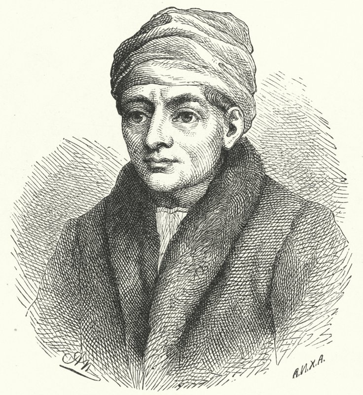 Regiomontanus, matemático e astrônomo da Renascença alemã (gravura) de German School