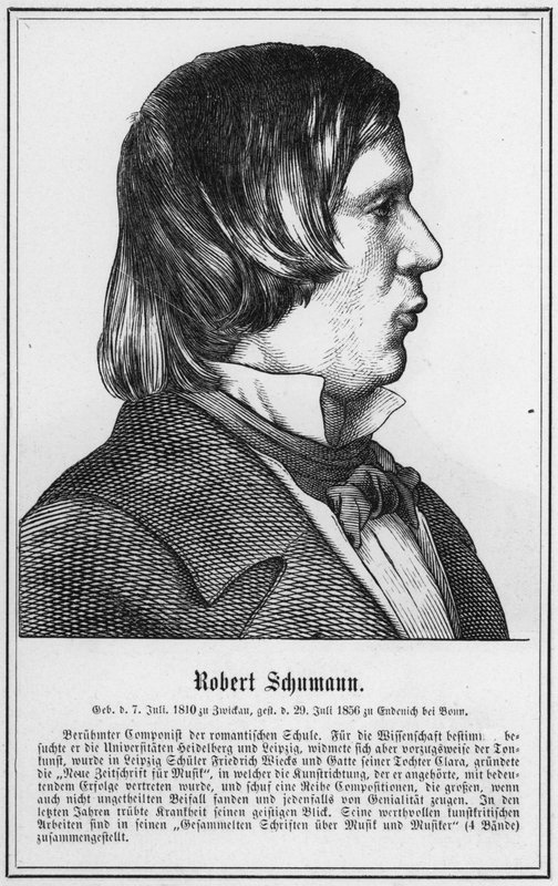 Robert Schumann (gravura) de German School