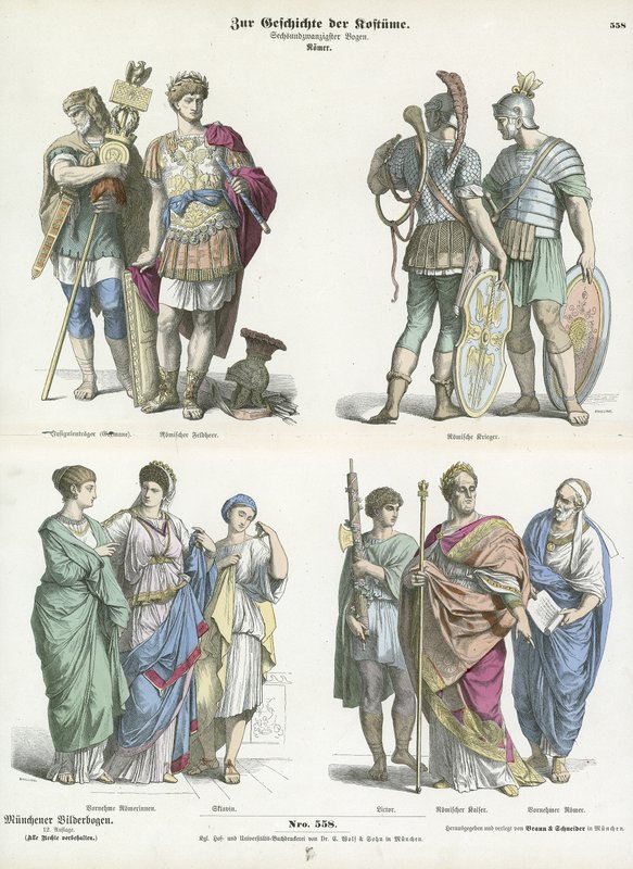 Trajes romanos de German School