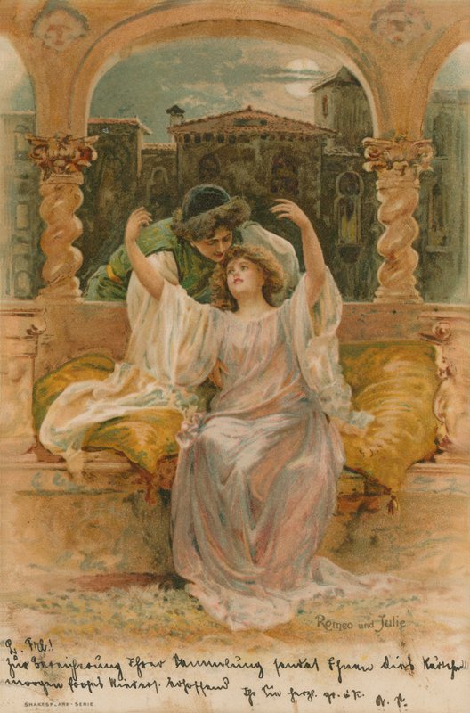 Romeo e Juliet, cartão dos namorados de German School