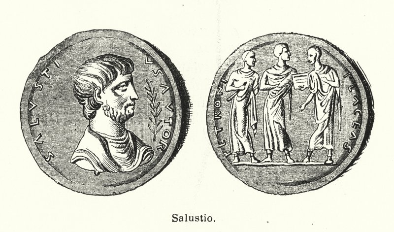 Sallust, historiador e político romano (litho) de German School