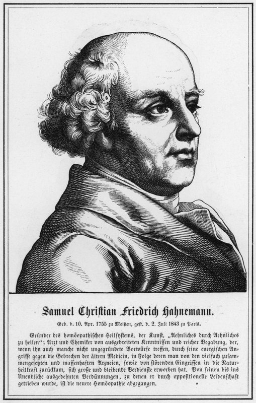 Samuel Christian Friedrich Hahnemann (gravura) de German School