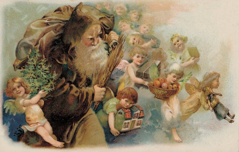 Pai Natal, Pai Natal (litografia a cores) de German School