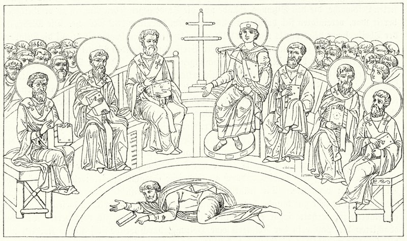 Segundo Conselho de Nicaea, 787 (gravura) de German School