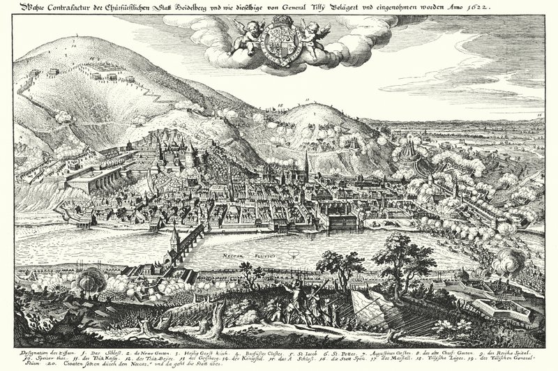 Cerco de Heidelberg pelo Conde de Tilly de German School