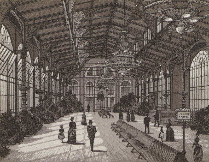 Sprudelcolonnade, Interior (litho) de German School