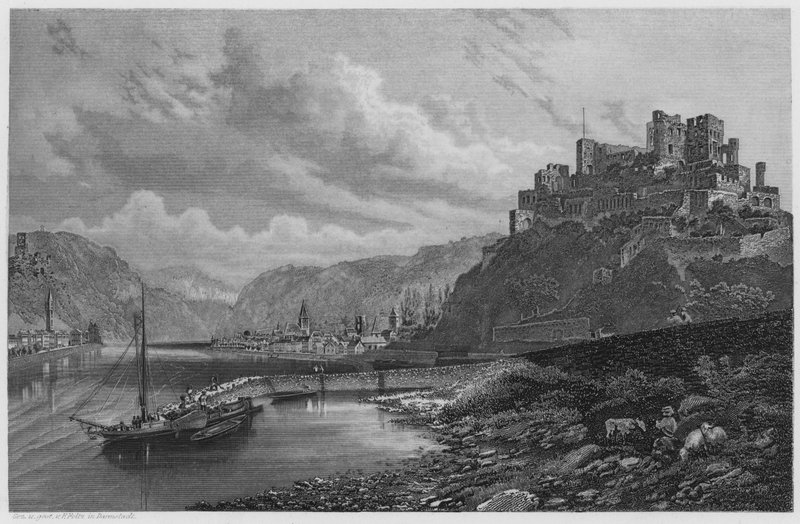St Goar (gravura) de German School