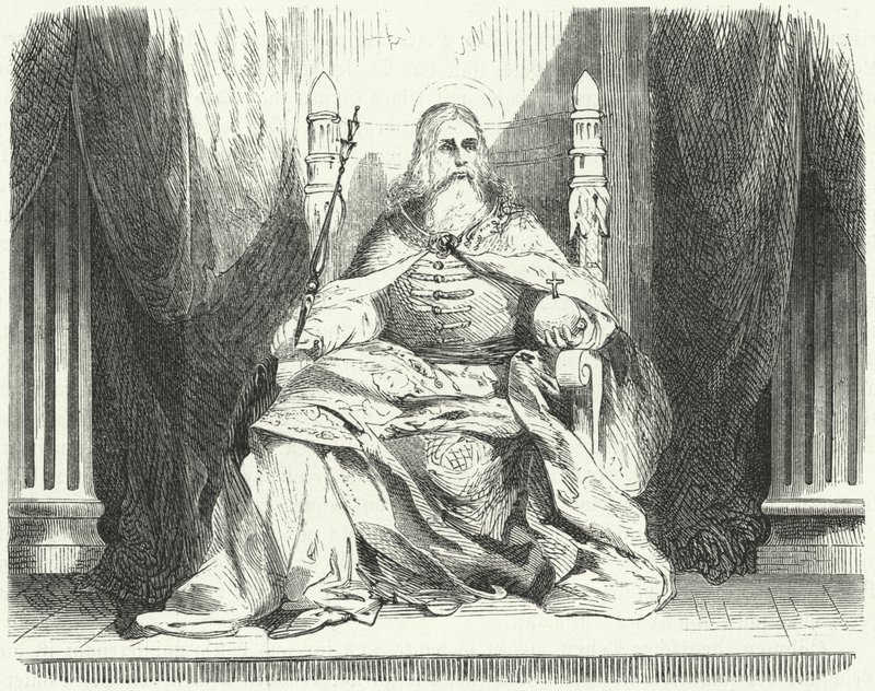 Estêvão I, Rei da Hungria (gravura) de German School