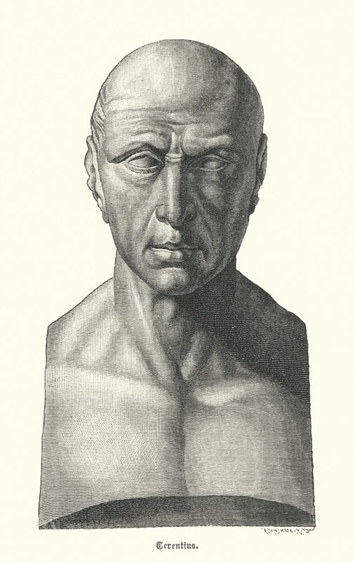 Terence, dramaturgo romano (gravura) de German School