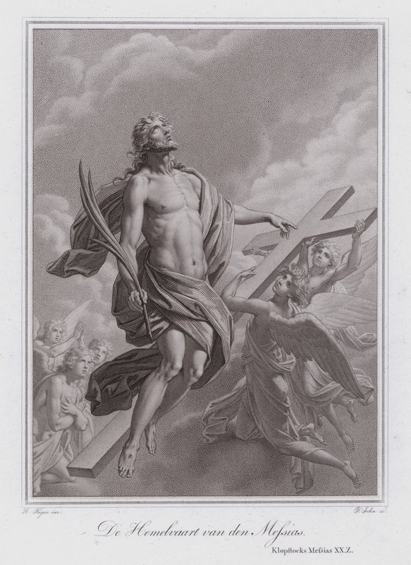 A Ascensão de Cristo (gravura) de German School
