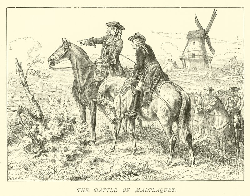 A batalha de Malplaquet de German School