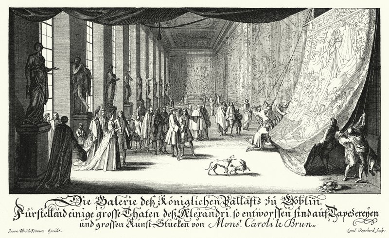 A Galerie des Gobelins, Paris (gravura) de German School