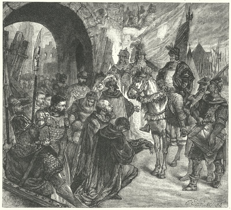 O Hussite General Prokop, o Grande, antes de Naumburg de German School
