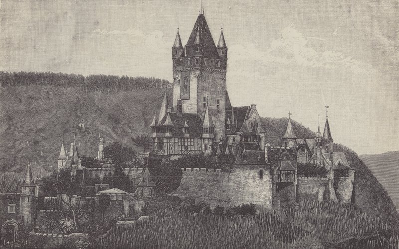 O Castelo Imperial, Cochem, Alemanha de German School