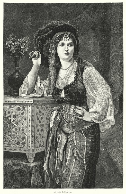 A Jóia do Harem (litho) de German School