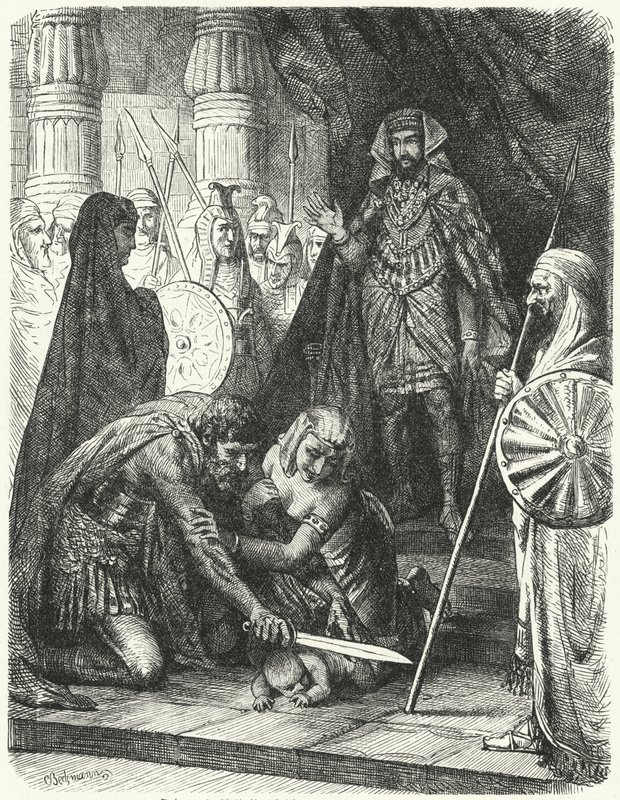 O julgamento de Salomão (gravura) de German School