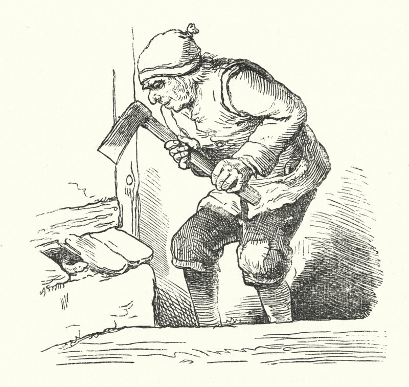 O Homem e a Cobra (gravura) de German School