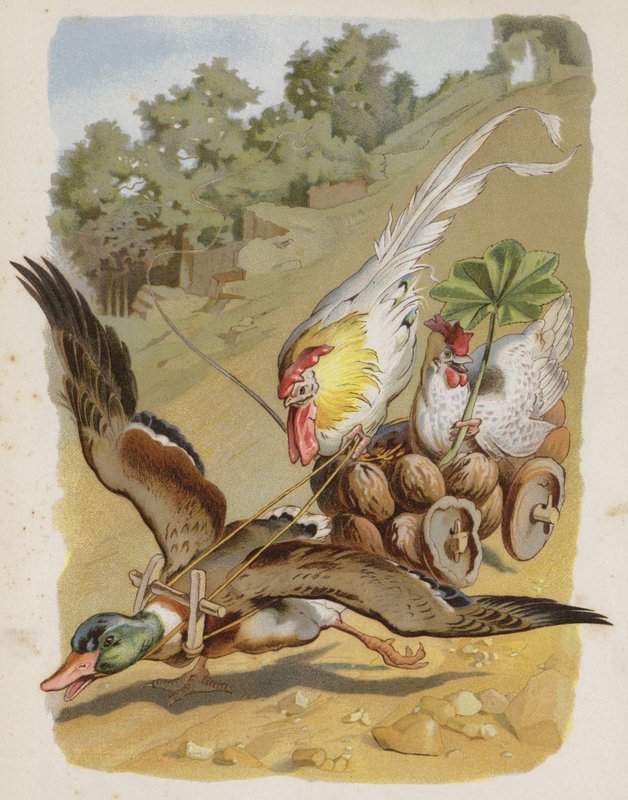 O Pacote de Ragamuffins (chromolitho) de German School