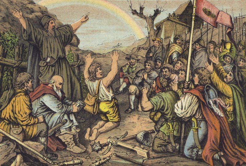 A Revolta dos Camponeses (chromolitho) de German School