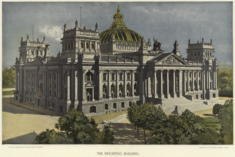 O edifício do Reichstag em Berlim de German School