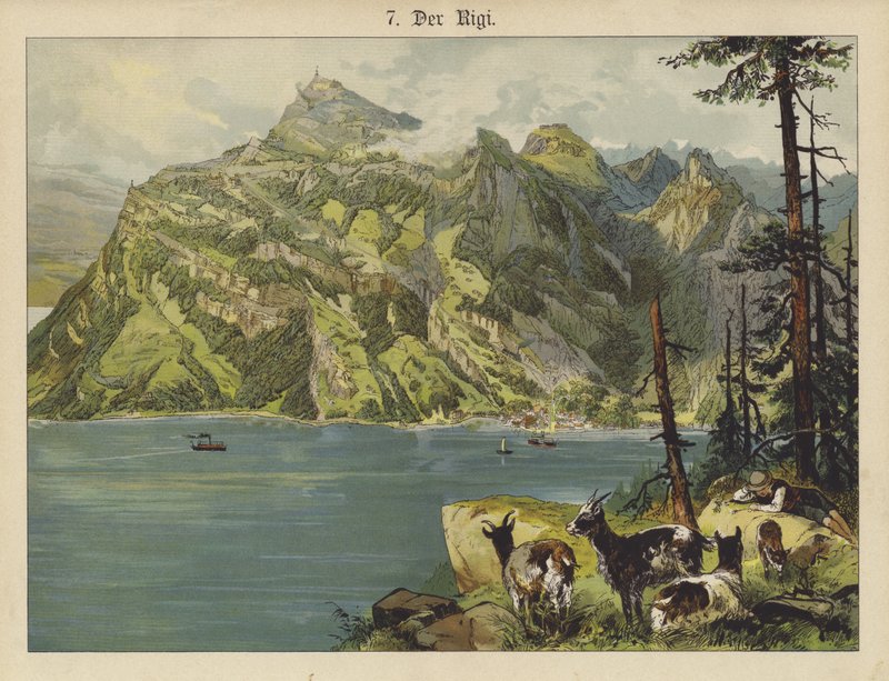 O Rigi (cor litho) de German School