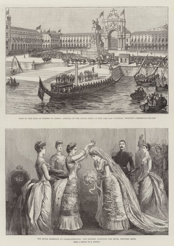 O Casamento Real em Charlottenburg (gravura) de German School
