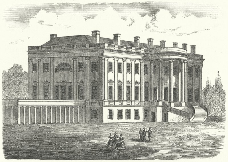 The White House, Washington DC (gravura) de German School
