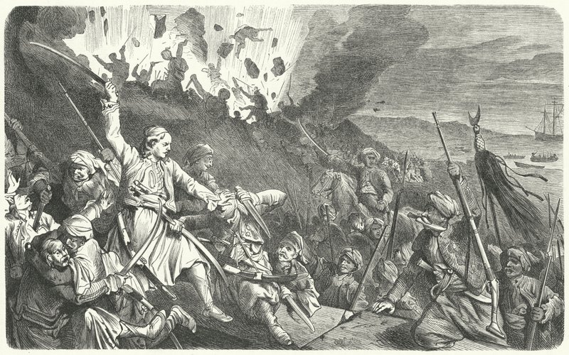 A queda do Missolonghi, Guerra Grega da Independência de German School