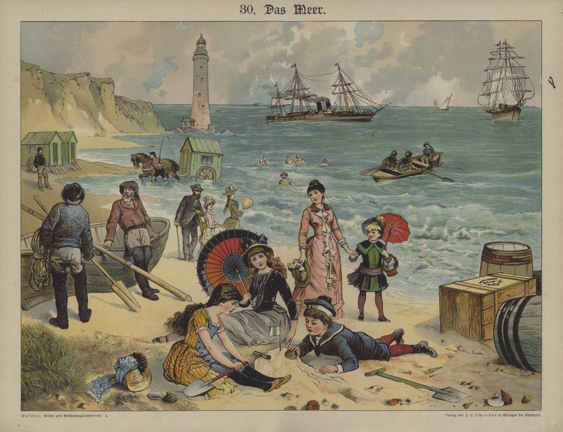 O mar (cor litho) de German School