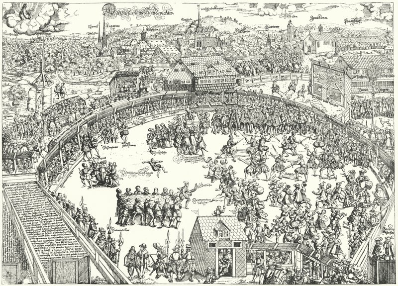 Torneio em Zwickau, agosto de 1573 de German School