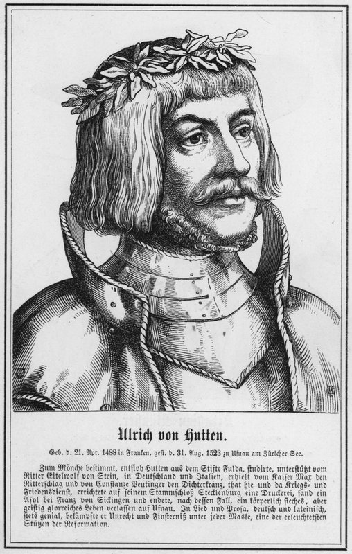 Ulrich von Hutten (gravura) de German School