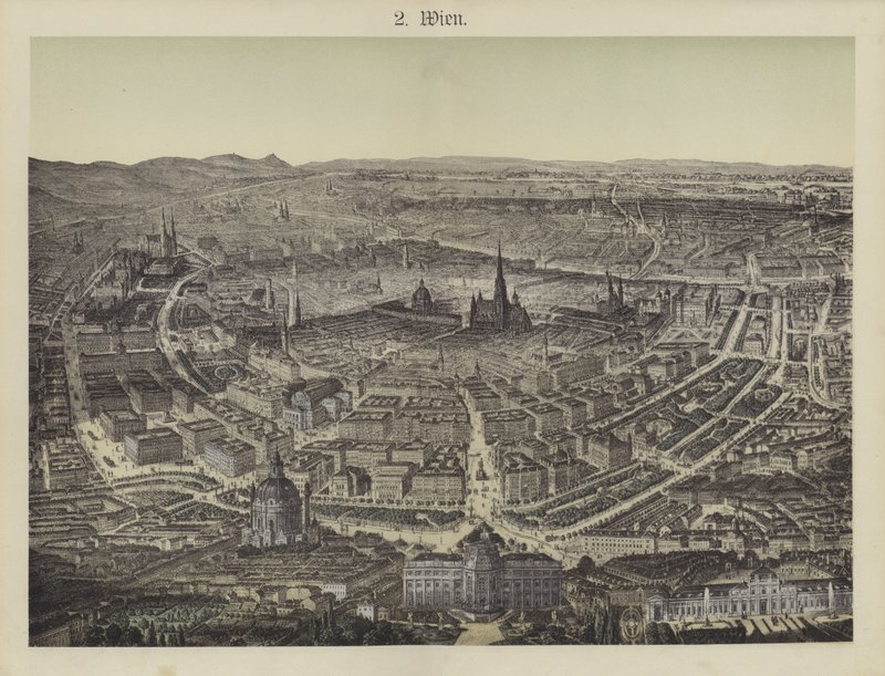 Viena, Áustria (cor litho) de German School