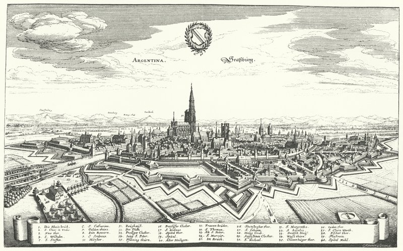 Vista de Estrasburgo (gravura) de German School
