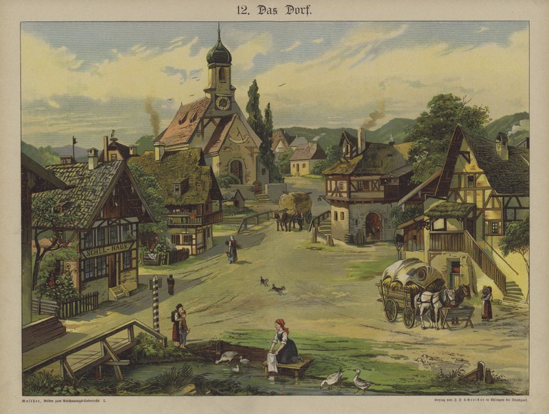 Aldeia (cor litho) de German School