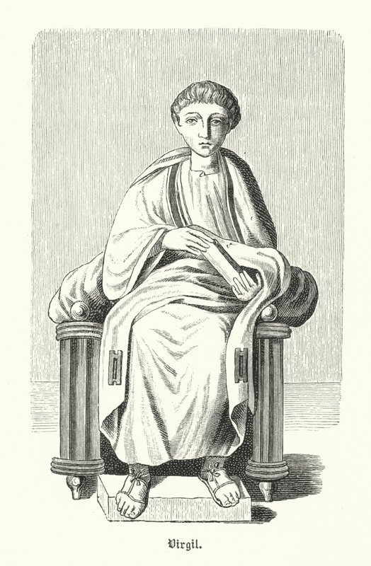 Virgílio, poeta romano (gravura) de German School