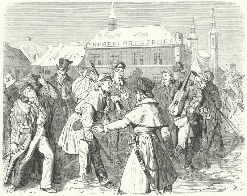 Passeio pelos estudantes da Universidade de Gottingen, Alemanha de German School