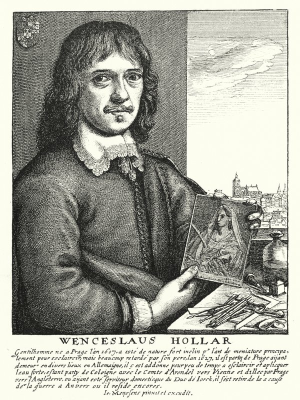 Wenceslaus Hollar, desenhista boémio, gravador e ilustrador (gravura) de German School