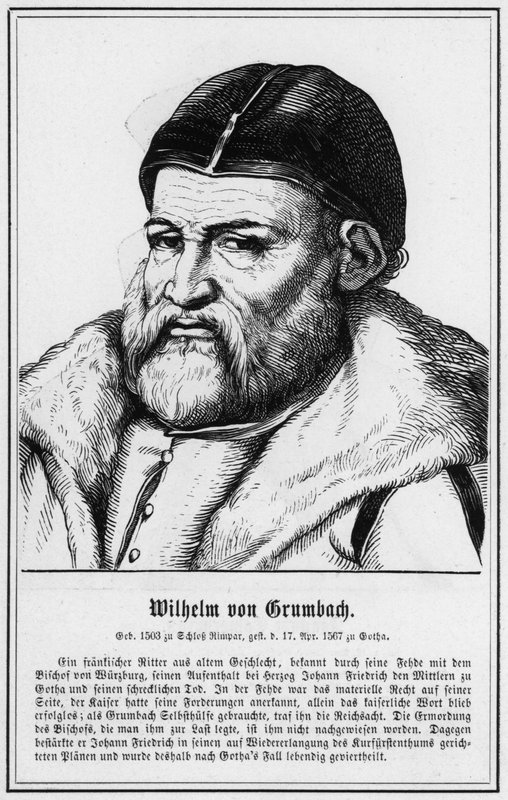 Wilhelm von Grumbach (gravura) de German School