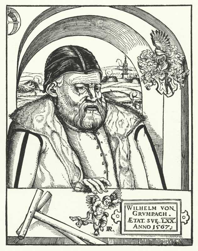 Wilhelm von Grumbach, cavaleiro e aventureiro alemão (gravura) de German School