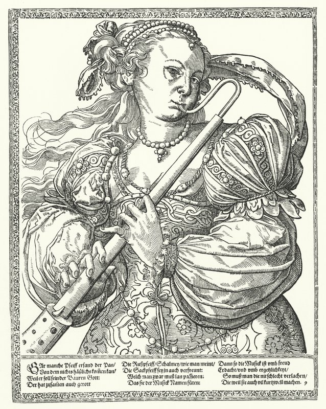 Mulher a tocar um gravador (gravação) de German School