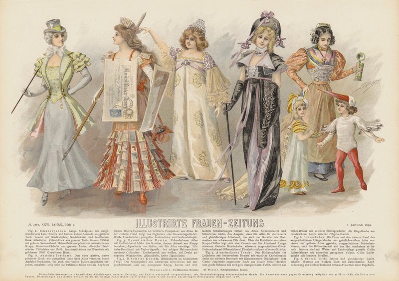 Roupas e modas femininas (cor litho) de German School