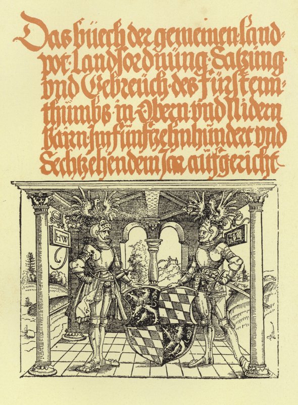 Xilogravura da Bairish Landplot de German School